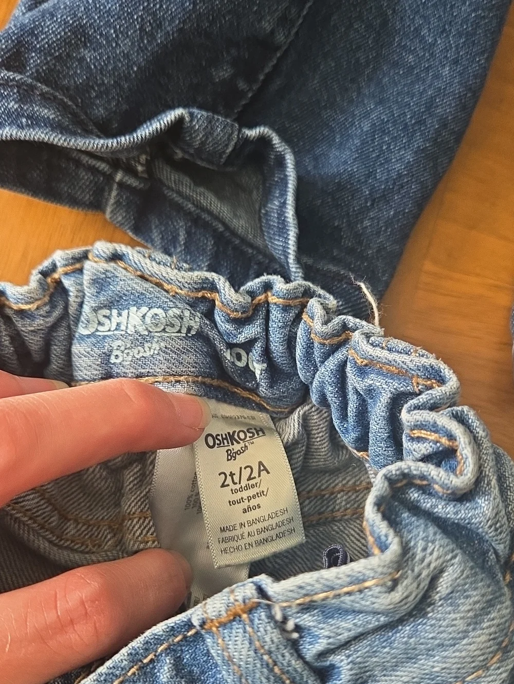Lot of 4 Kids Blue Denim Jeans